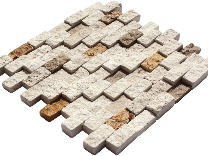 23x48 Traverten Miks 3D Split Face(Duvar Kaplama Taşı)