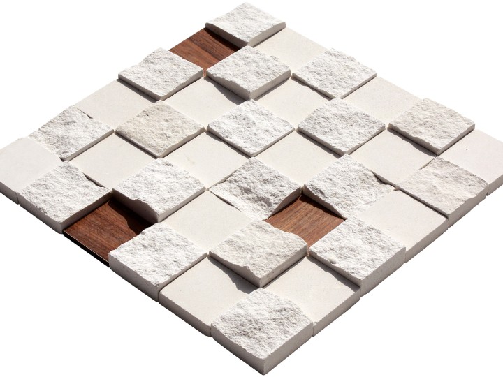 48x48 Limra Moz+ Ahşap + Split Miks(Duvar Kaplama Taşı)