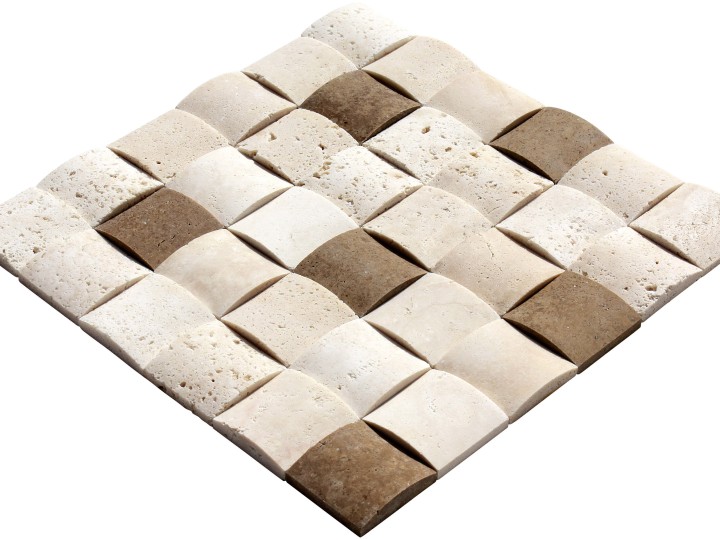 48x48 Konkav Noce Chiaro Trv.(Duvar Taşı Kaplaması)