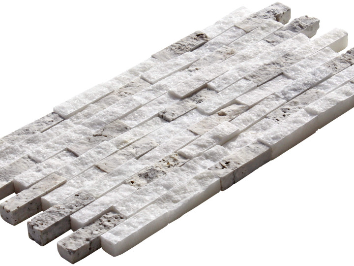 1,5x5 Uşak Silver Miks Split Face(Duvar Kaplama Taşı)