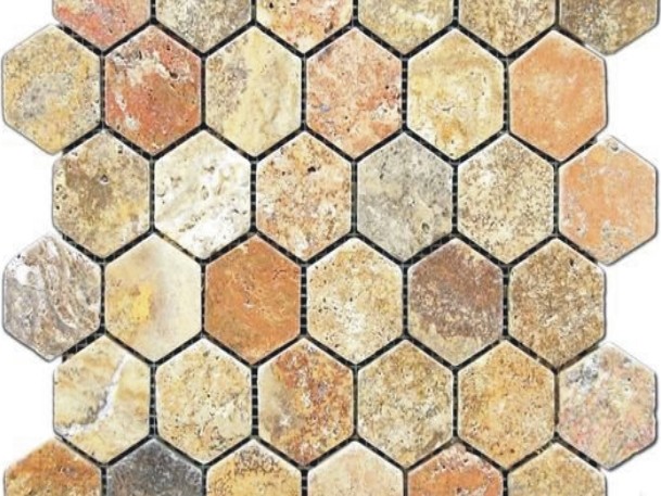 Hexagon Scabos Mozaik