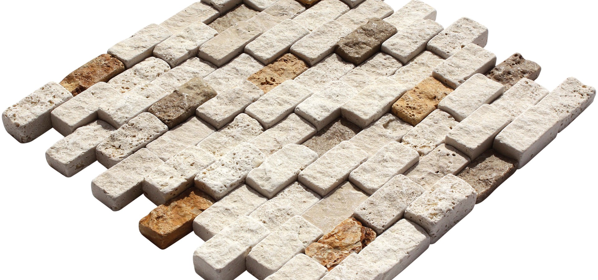 23x48 Traverten Miks 3D Split Face(Duvar Kaplama Taşı)
