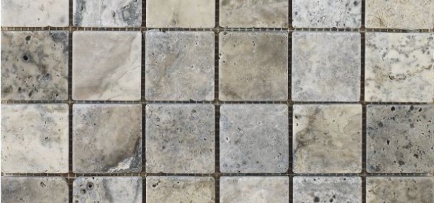 48x48 Silver Traverten Eskitme