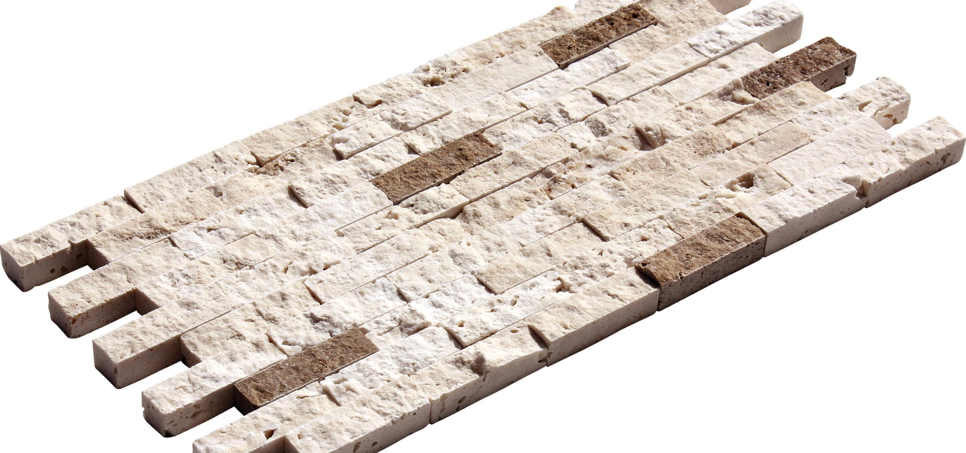 1,5x5 Noce Chiaro Miks Split Face(Duvar Kaplama Taşı)