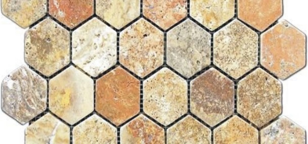 Hexagon Scabos Mozaik