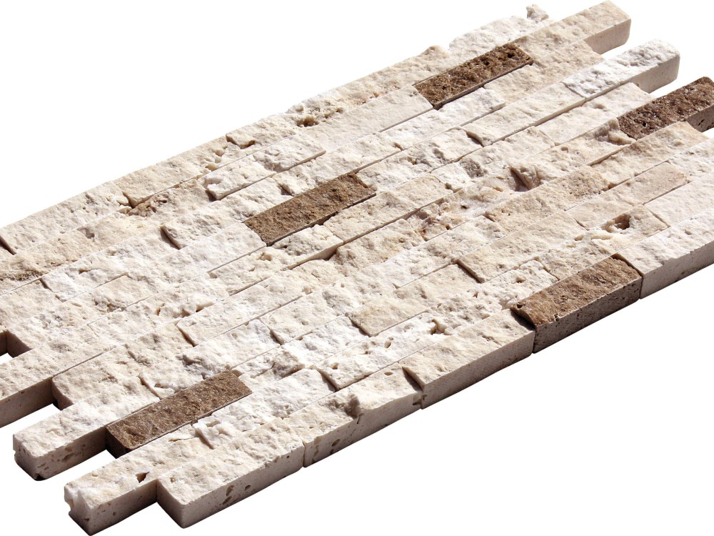 1,5x5 Noce Chiaro Miks Split Face(Duvar Kaplama Taşı)